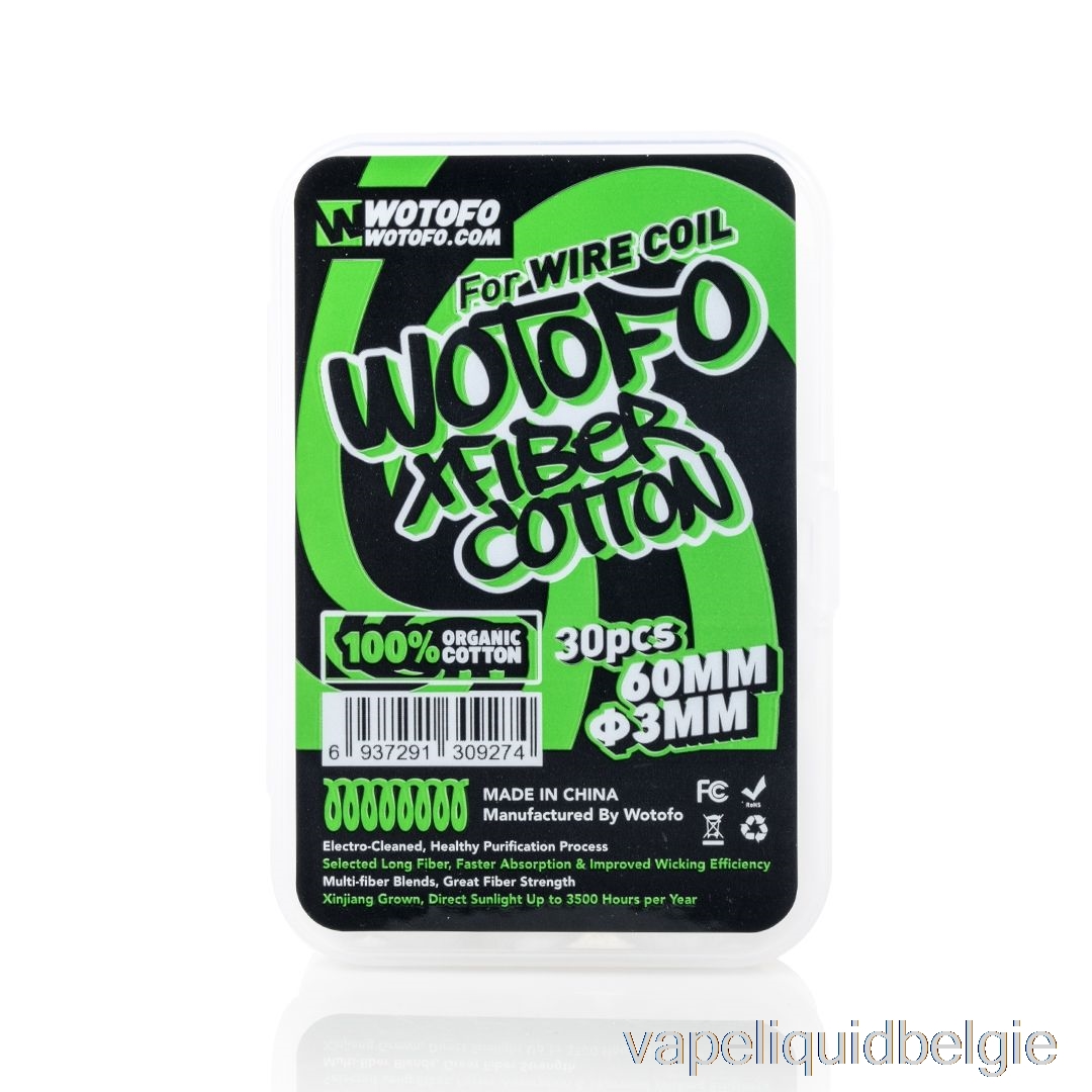 Vape België Wotofo Xfiber Katoen Xfiber Katoen 3mm (30st)